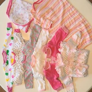0-3M Baby Sleepers, sleep sack and swaddle